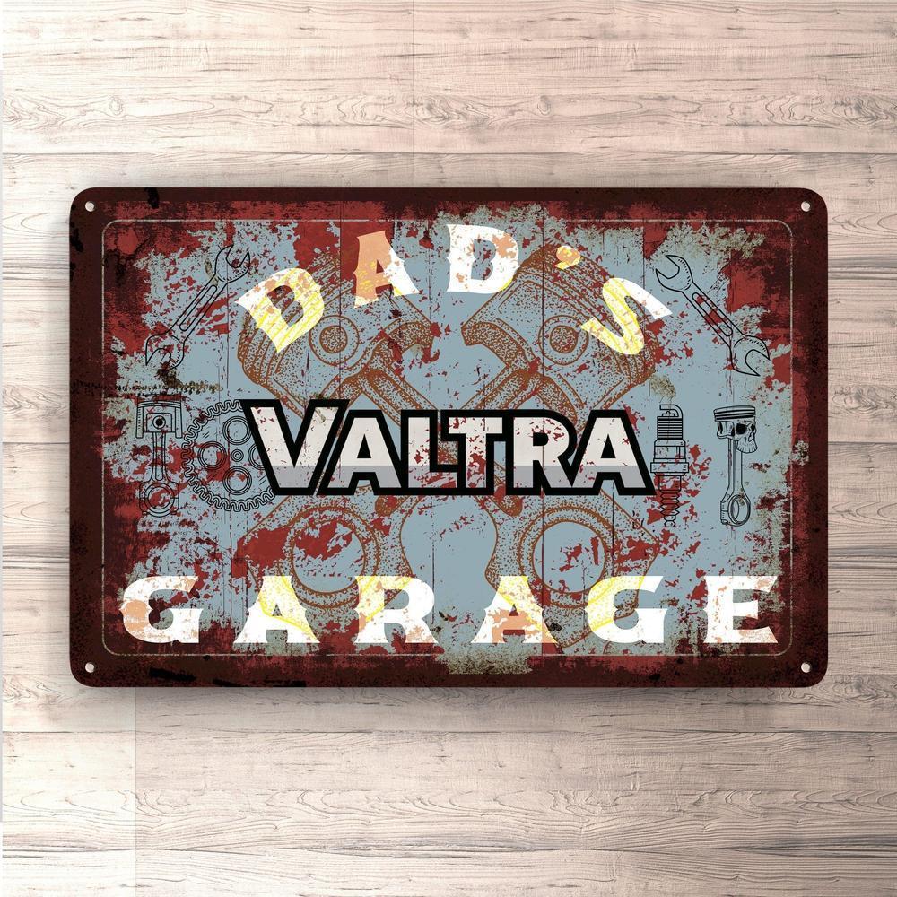 Valtra Dads Garage Vintage Skilte, Musemåtte, Dørmåtte-Skilte-Valtra-Garage Culture Shop- garage - man cave - merchandise
