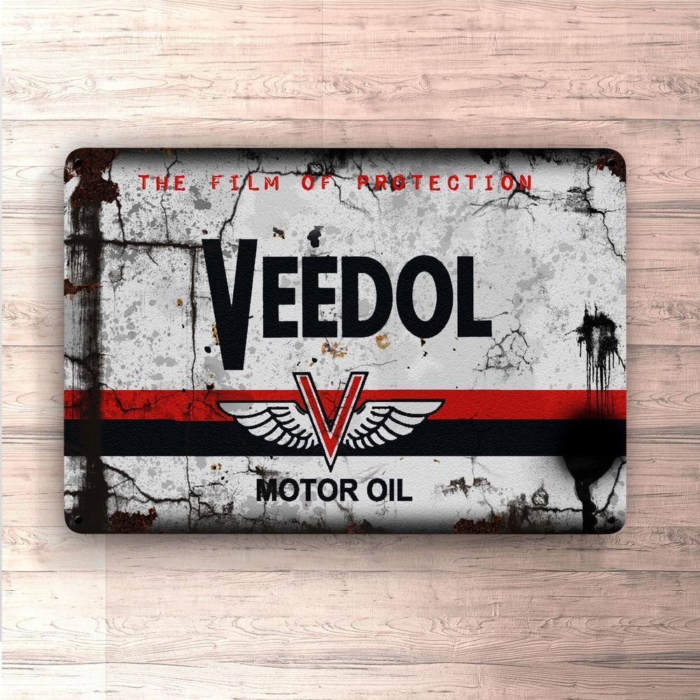 Veedol Motorolie Skilte, Musemåtte, Dørmåtte , Plakat-Skilte-Motoroil-Garage Culture Shop- garage - man cave - merchandise