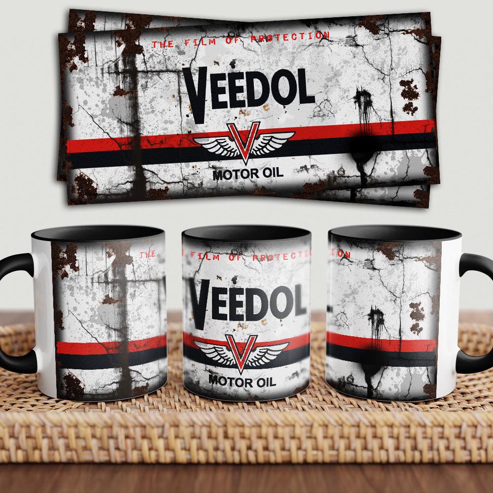 Veedol "To Toner" Vintage Keramisk Krus-Krus-Motoroil-Garage Culture Shop- garage - man cave - merchandise