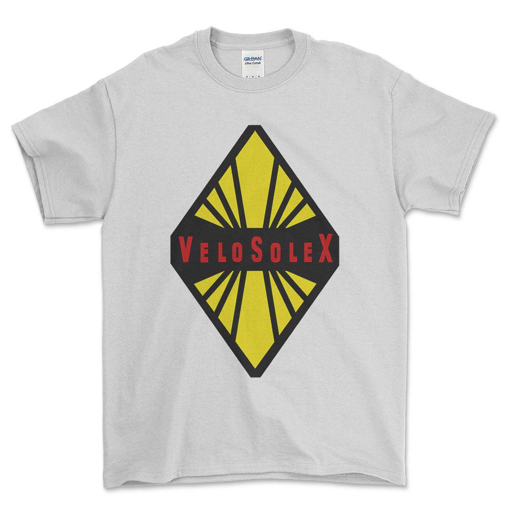Velo Solex - Unisex T-Shirt , Bomuld-Beklædning-Velo Solex-Hvid-S-Forside-Garage Culture Shop- garage - man cave - merchandise