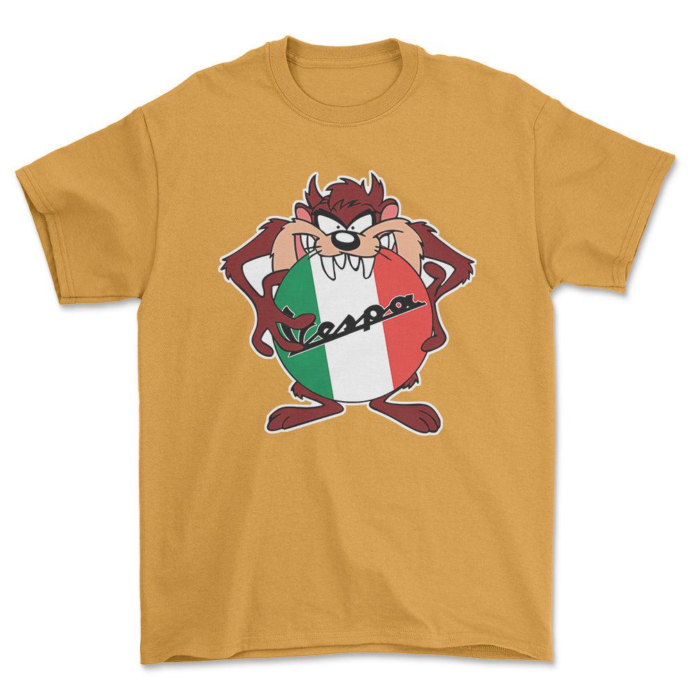 Vespa TAZ Unisex T-Shirt , Bomuld-Beklædning-Vespa-Garage Culture Shop- garage - man cave - merchandise