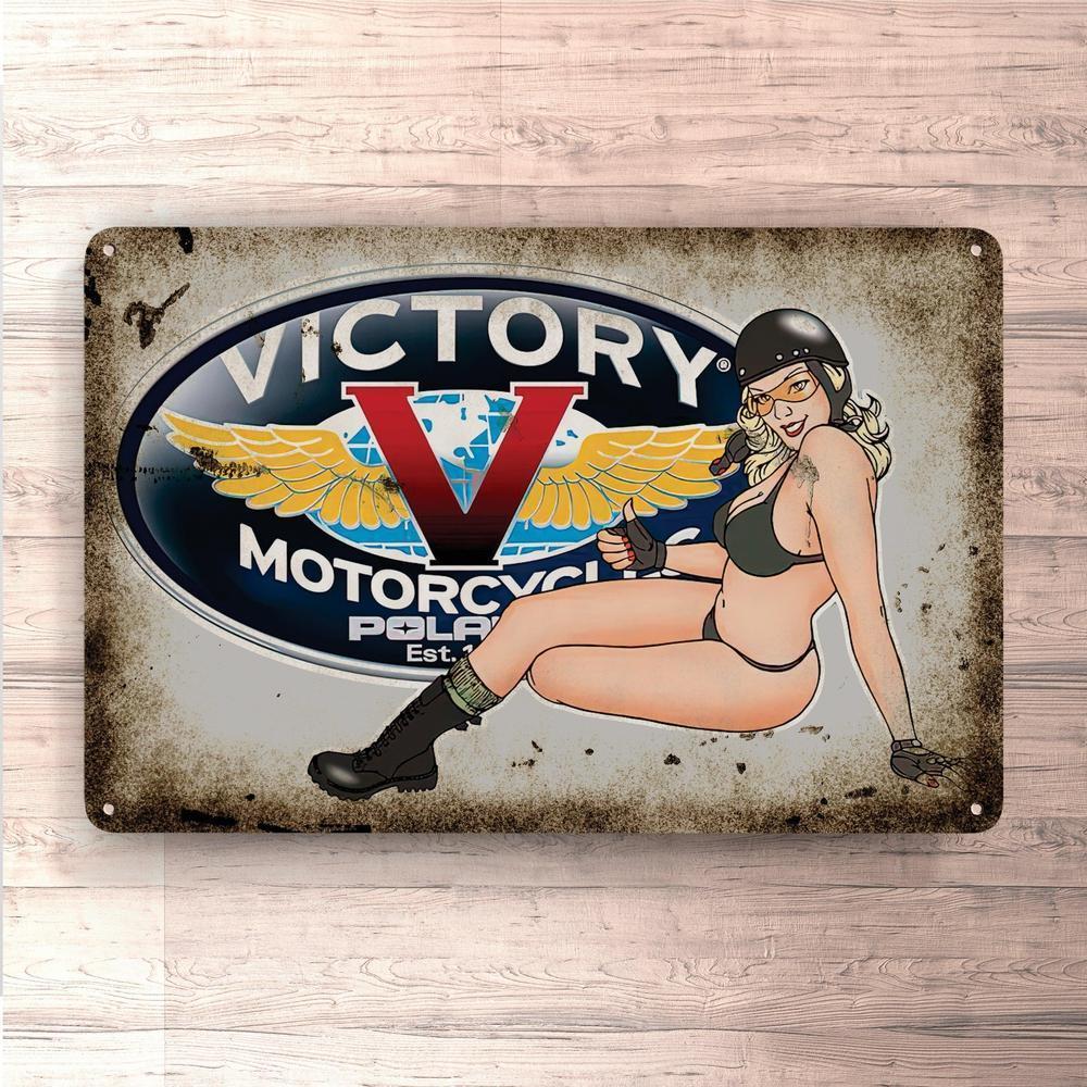 Victory Pin-Up Vintage Skilte, Musemåtte, Dørmåtte-Skilte-Victory-Garage Culture Shop- garage - man cave - merchandise