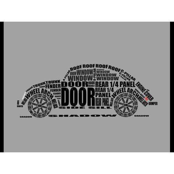 Volkswagen VW Beetle Skilte, Musemåtte, Dørmåtte-Skilte-VW-Garage Culture Shop- garage - man cave - merchandise