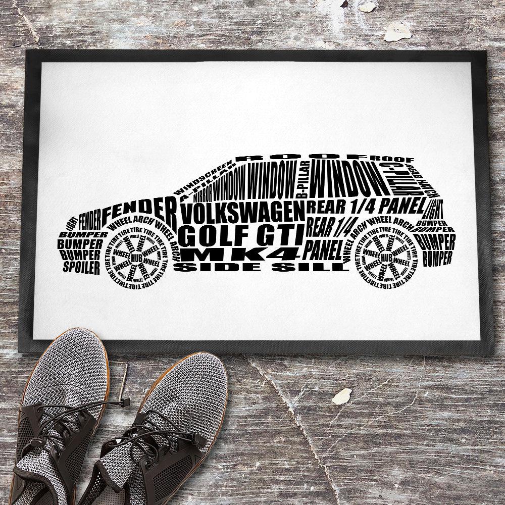 Volkswagen VW Golf Gti Mk4 Skilte, Musemåtte, Dørmåtte-Skilte-VW-Garage Culture Shop- garage - man cave - merchandise