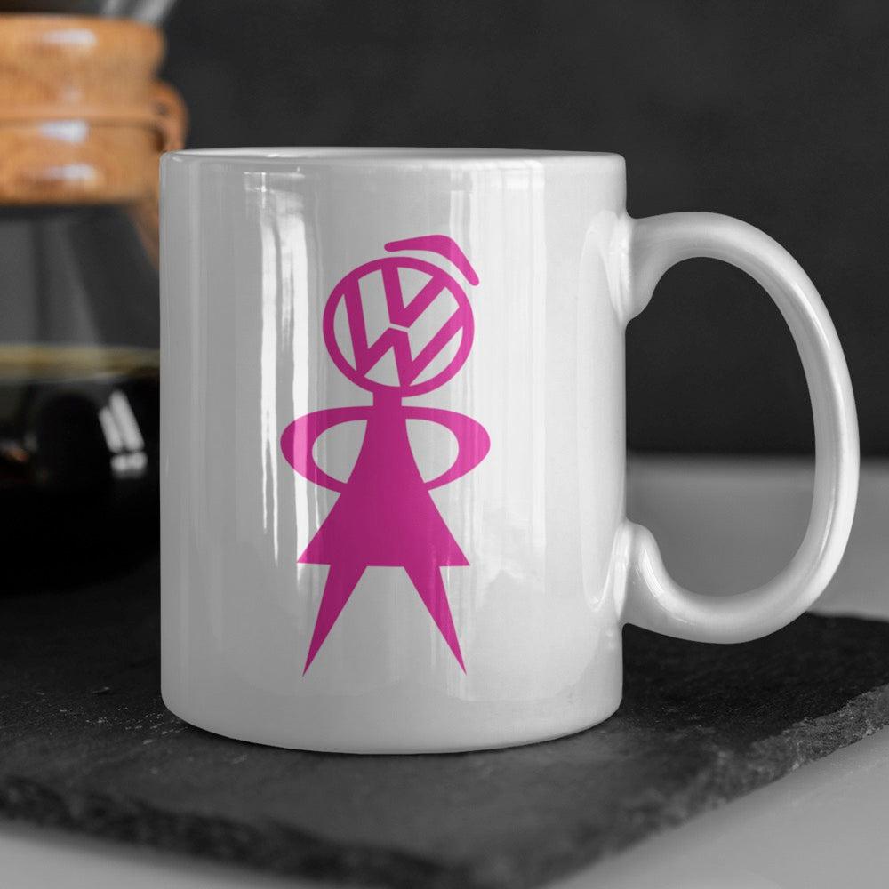 Volkswagen VW Kvinde Keramisk Krus-Krus-VW-Garage Culture Shop- garage - man cave - merchandise
