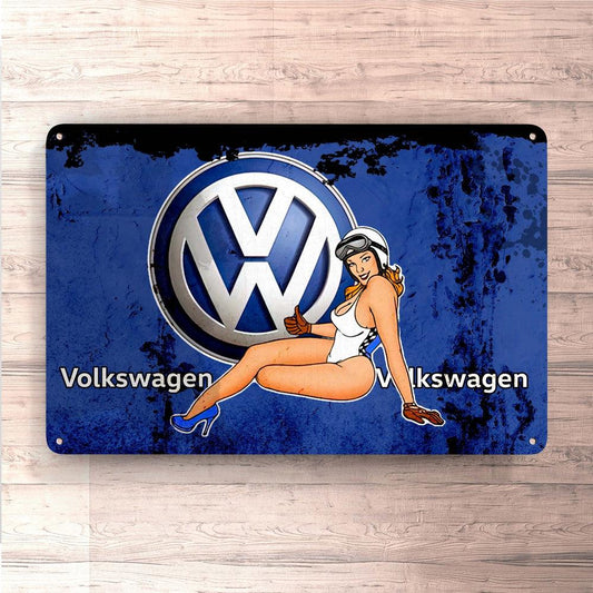 Volkswagen VW Skilte, Musemåtte, Dørmåtte , Plakat-Skilte-VW-Garage Culture Shop- garage - man cave - merchandise