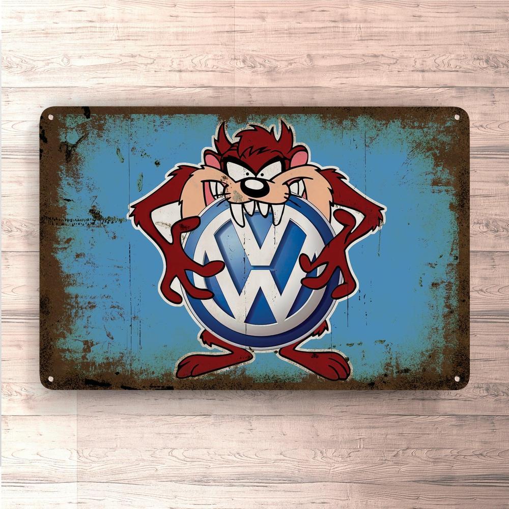 Volkswagen VW Taz Vintage Skilte, Musemåtte, Dørmåtte-Skilte-VW-Garage Culture Shop- garage - man cave - merchandise