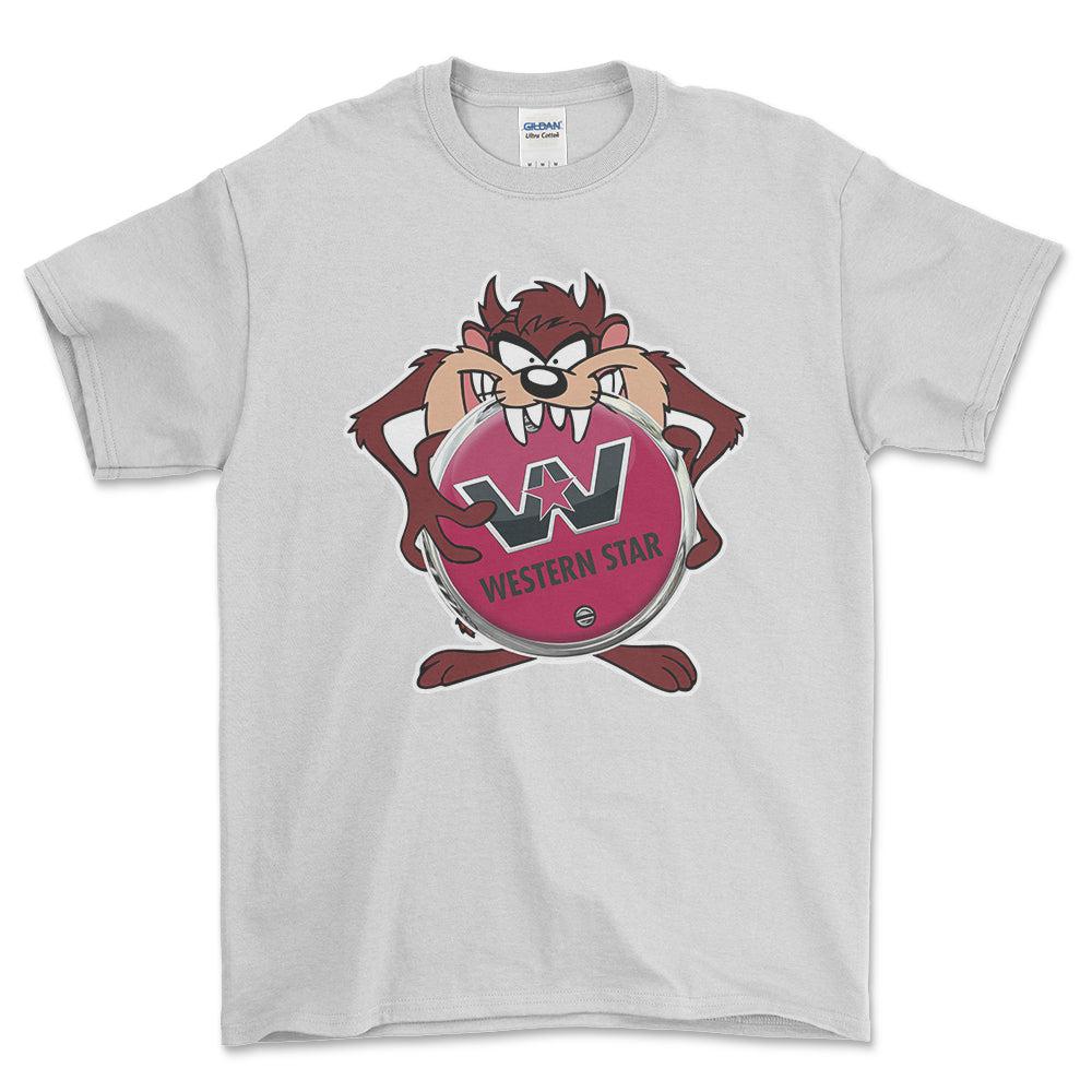Wester Star TAZ Unisex T-Shirt , Bomuld-Beklædning-Western Star-Hvid-S-Forside-Garage Culture Shop- garage - man cave - merchandise