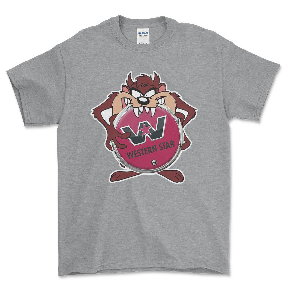 Wester Star TAZ Unisex T-Shirt , Bomuld-Beklædning-Western Star-Grå Sport-S-Forside-Garage Culture Shop- garage - man cave - merchandise