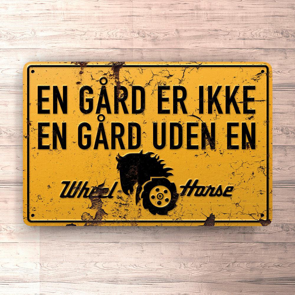 Wheel Horse En Gård Er Ikke En Gård Uden En Wheel Horse Skilte, Musemåtte, Dørmåtte-Skilte-Wheel Horse-Garage Culture Shop- garage - man cave - merchandise
