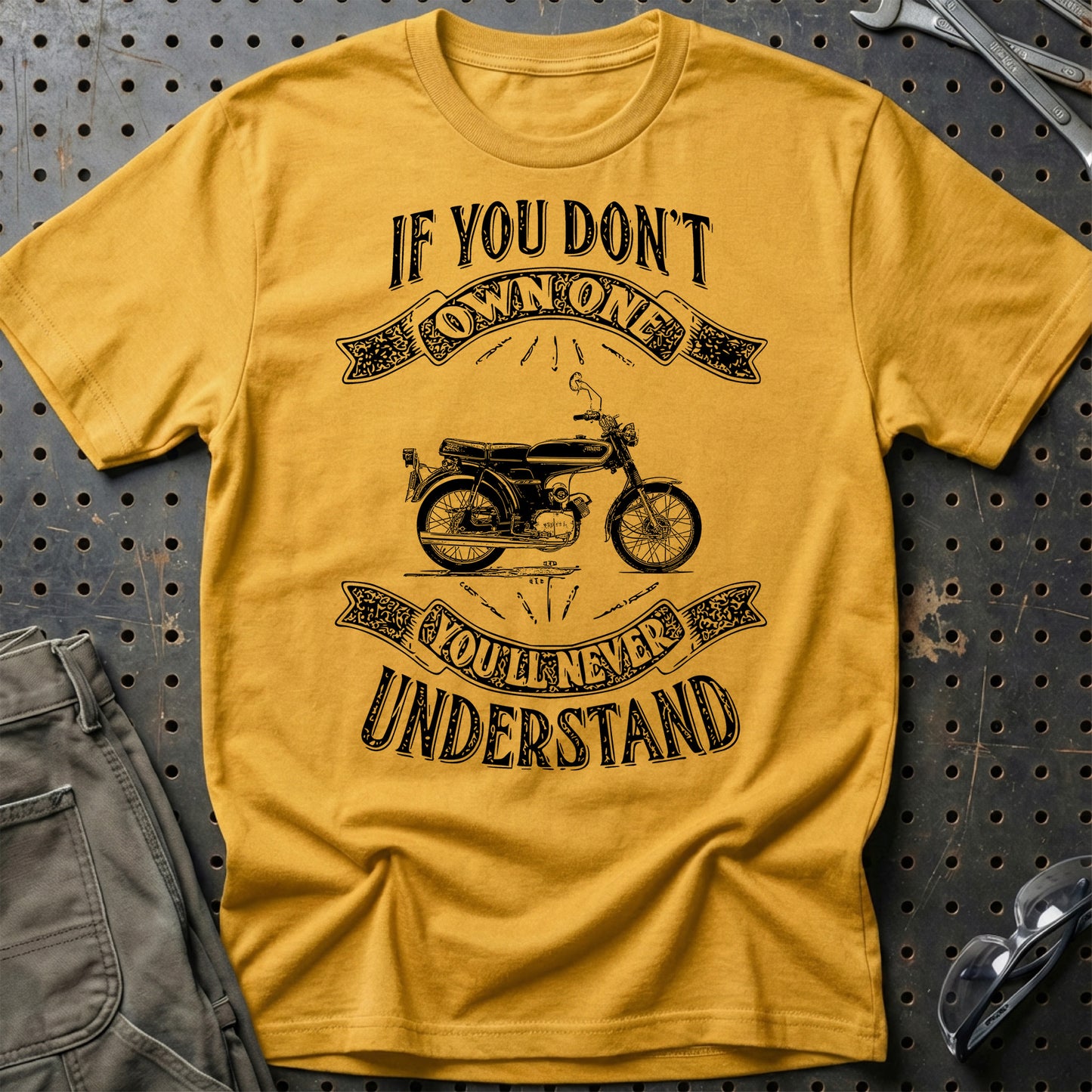 Yamaha Fs1 If You Dont Own One Yamaha Fs1 Youll Never Understand Unisex T-Shirt , Bomuld-Beklædning-Yamaha-Guld-S-Garage Culture Shop- garage - man cave - merchandise