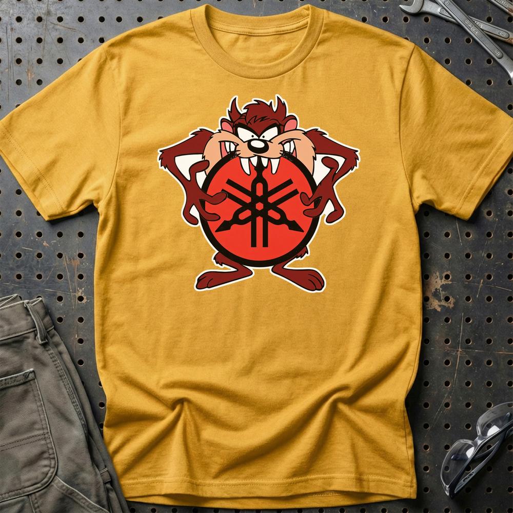 Yamaha TAZ Unisex T-Shirt , Bomuld-Beklædning-Yamaha-Guld-S-Garage Culture Shop- garage - man cave - merchandise