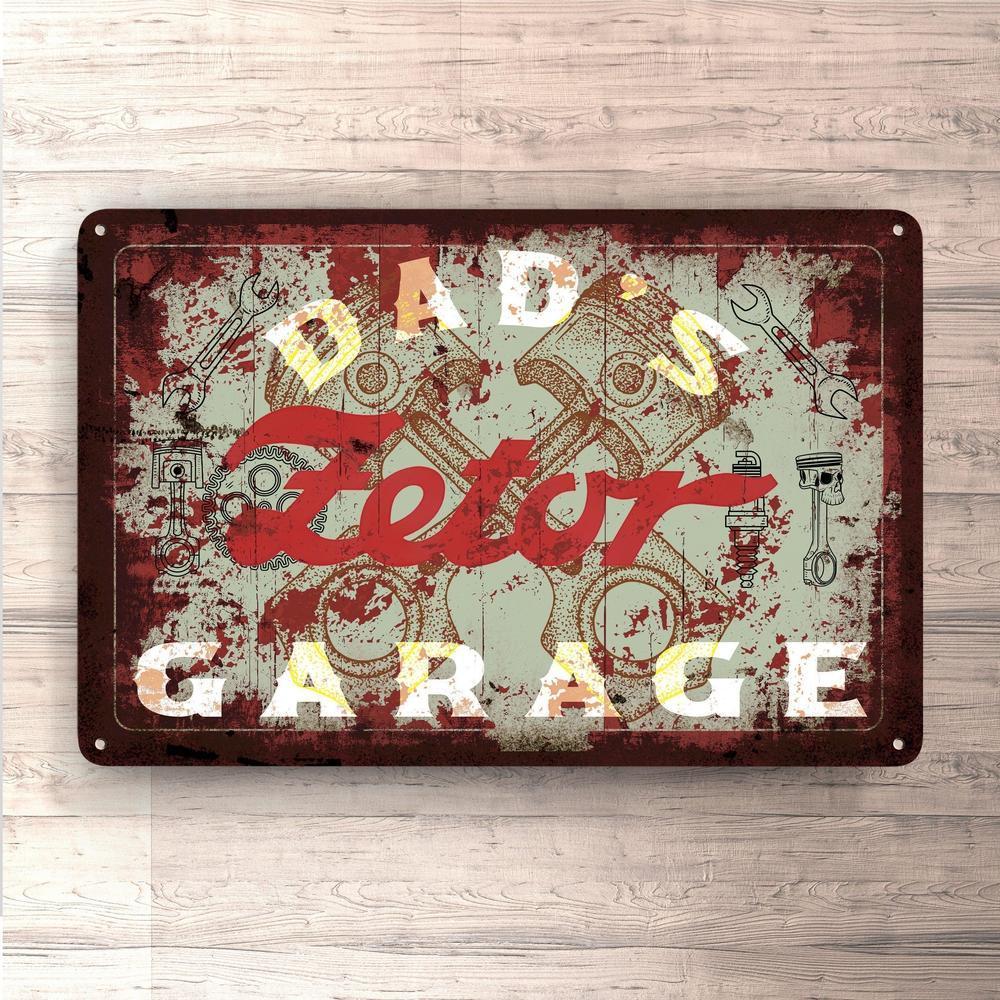 Zetor Dads Garage Vintage Skilte, Musemåtte, Dørmåtte-Skilte-Zetor-Garage Culture Shop- garage - man cave - merchandise