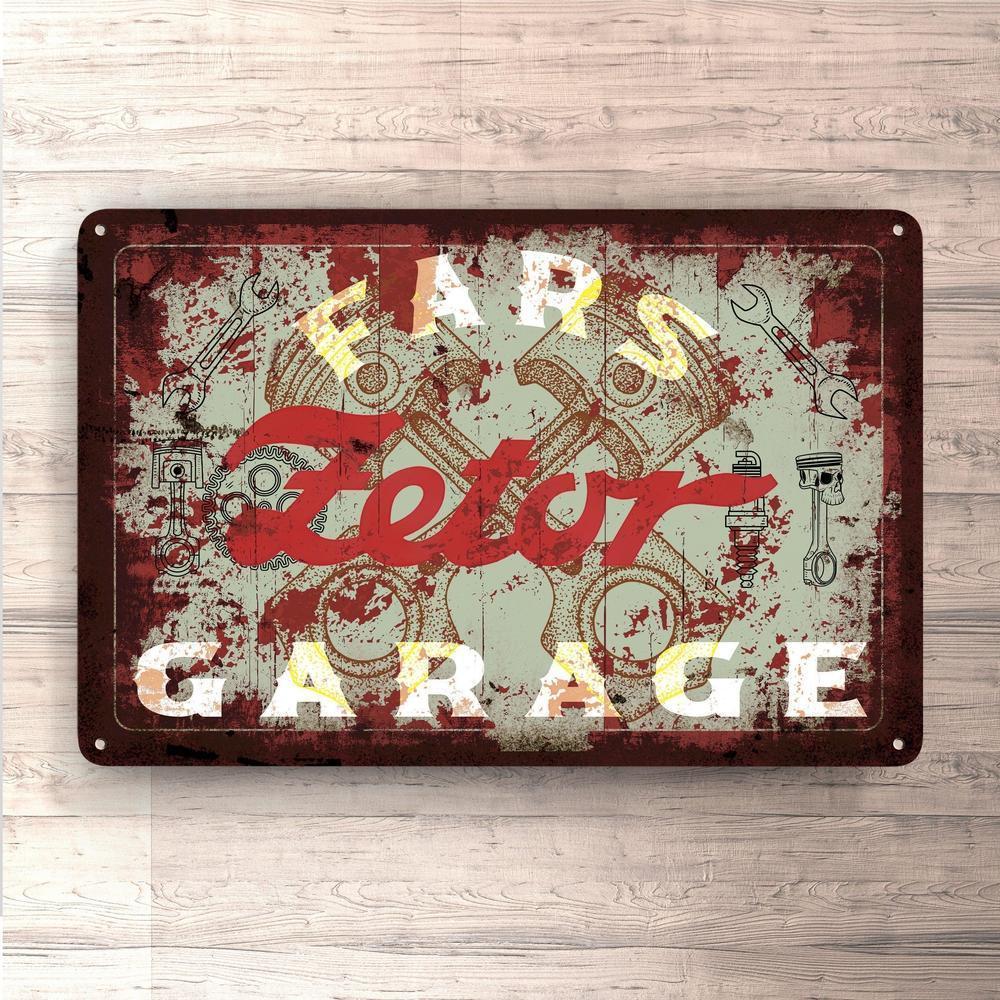 Zetor Fars Garage Vintage Skilte, Musemåtte, Dørmåtte-Skilte-Zetor-Garage Culture Shop- garage - man cave - merchandise