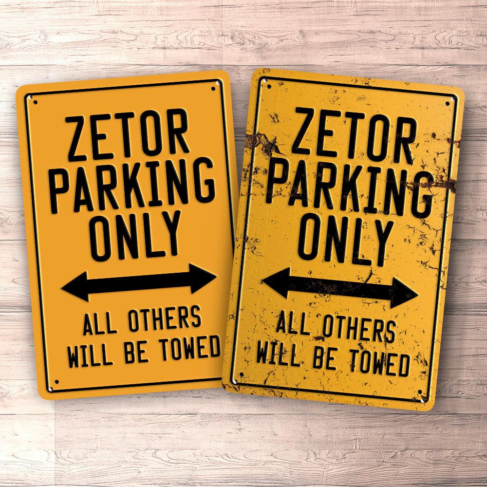 Zetor Parking Only Skilte, Musemåtte, Dørmåtte , Plakat-Parking skilte-Zetor-Garage Culture Shop- garage - man cave - merchandise