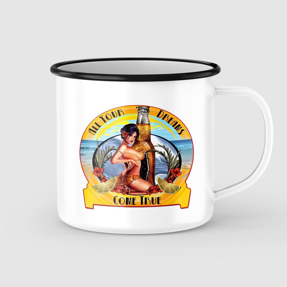 All Your dreams Pin-Up Vintage Emaljekrus-Krus-Vintage Garage-Garage Culture Shop- garage - man cave - merchandise