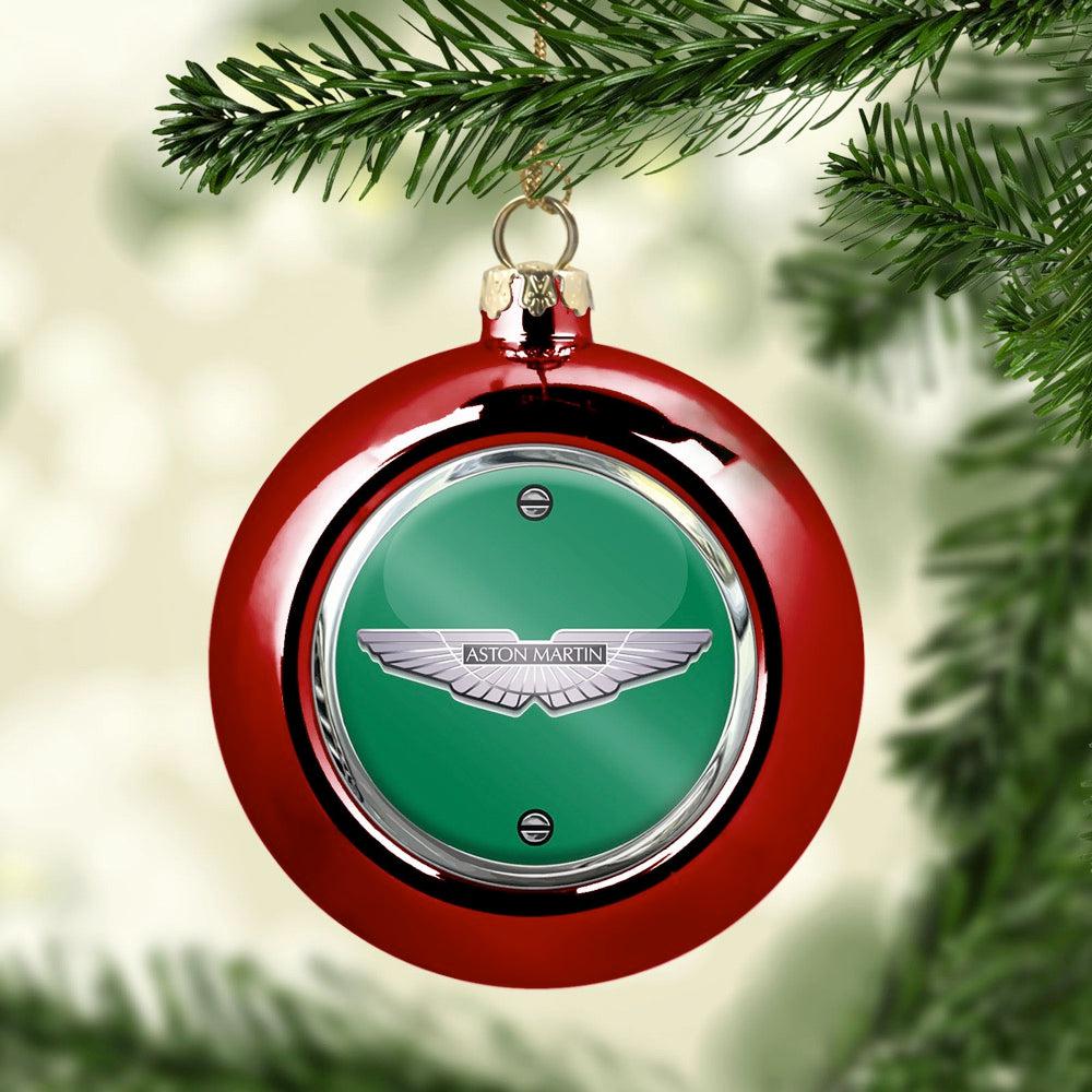 Aston Martin Julekugle-Julekugle-Aston Martin-Rød-Garage Culture Shop- garage - man cave - merchandise