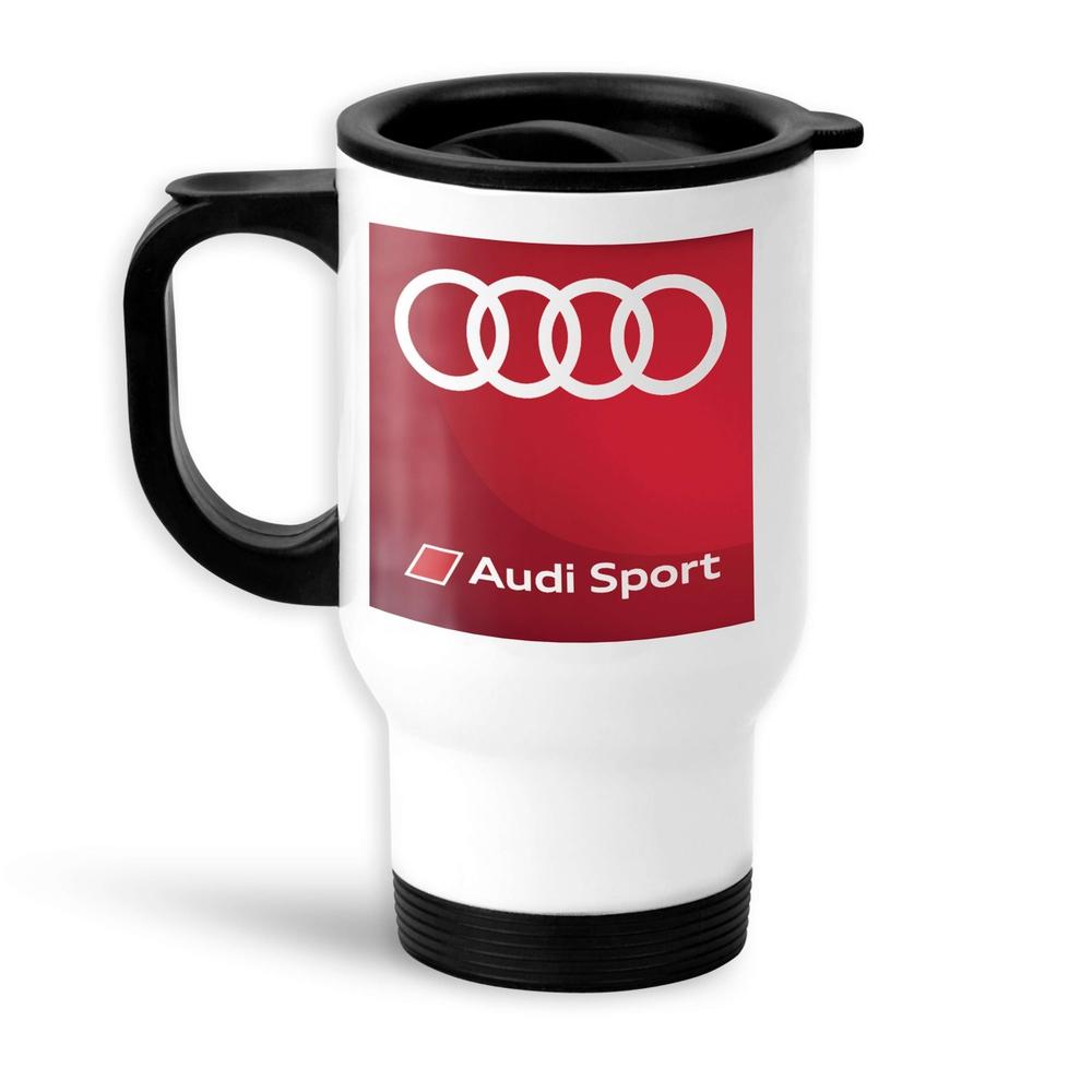 Audi Sport Nr 1 Termokrus Hvidt-Krus-Audi-Garage Culture Shop- garage - man cave - merchandise