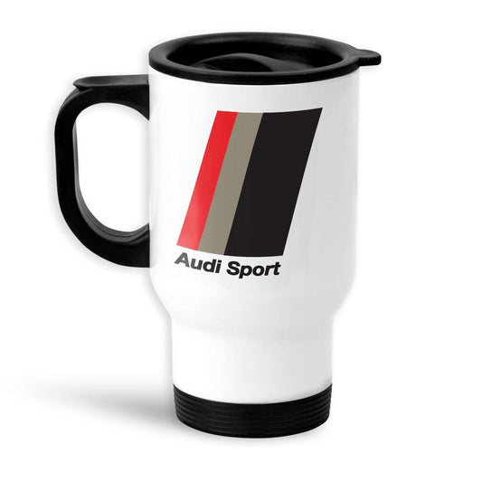 Audi Sport Nr 2 Termokrus Hvidt-Krus-Audi-Garage Culture Shop- garage - man cave - merchandise
