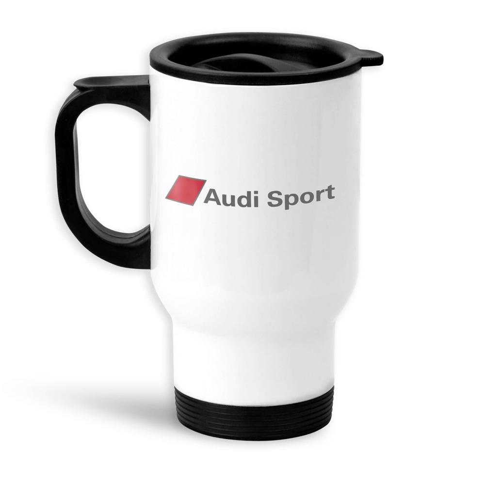 Audi Sport Nr 3 Termokrus Hvidt-Krus-Audi-Garage Culture Shop- garage - man cave - merchandise