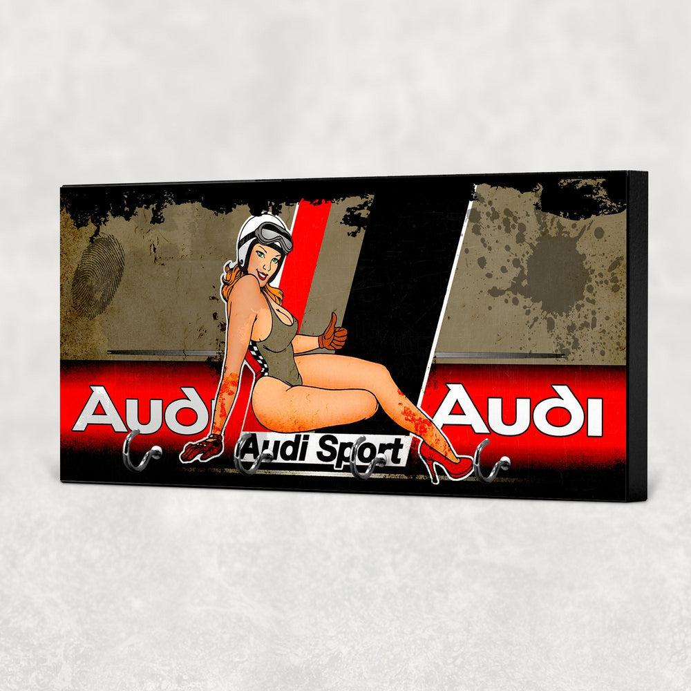 Audi Sport Pin-Up Vintage Nøgleholdere-Nøgleholdere-Audi-Garage Culture Shop- garage - man cave - merchandise