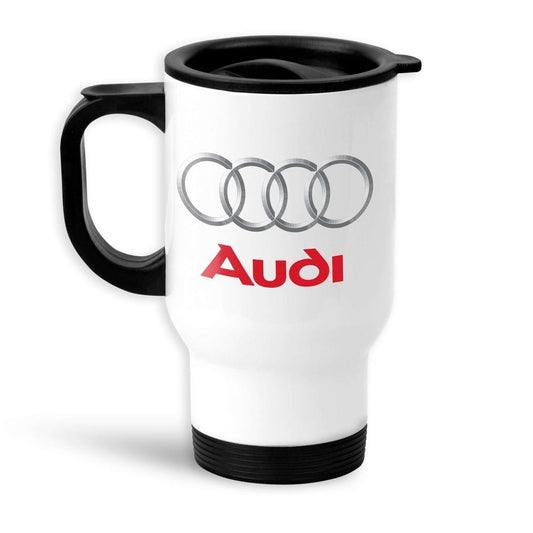 Audi Termokrus Hvidt-Krus-Audi-Garage Culture Shop- garage - man cave - merchandise