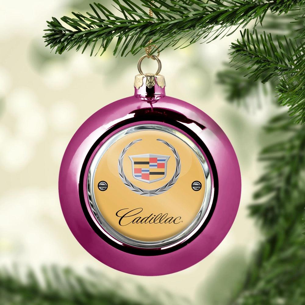 Cadillac Julekugle-Julekugle-Cadillac-Lyserød Pink-Garage Culture Shop- garage - man cave - merchandise