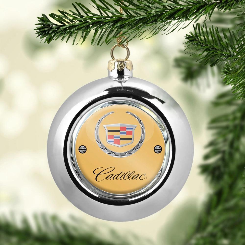 Cadillac Julekugle-Julekugle-Cadillac-Sølv-Garage Culture Shop- garage - man cave - merchandise