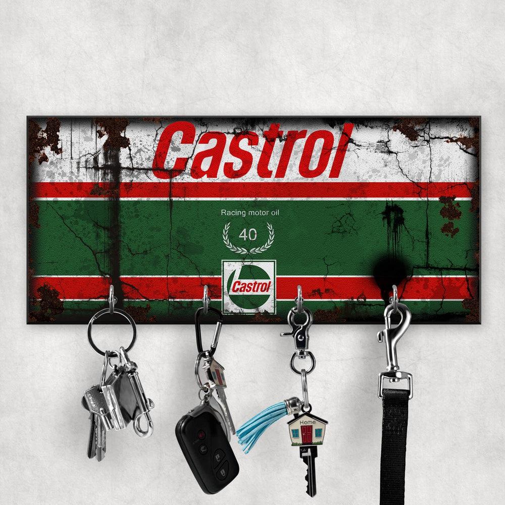 Castrol Motor Oil Vintage Nøgleholdere-Nøgleholdere-Motoroil-Garage Culture Shop- garage - man cave - merchandise