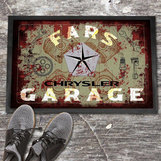 Chrysler Fars Garage Vintage Dørmåtte-Dørmåtte-Chrysler-Garage Culture Shop- garage - man cave - merchandise