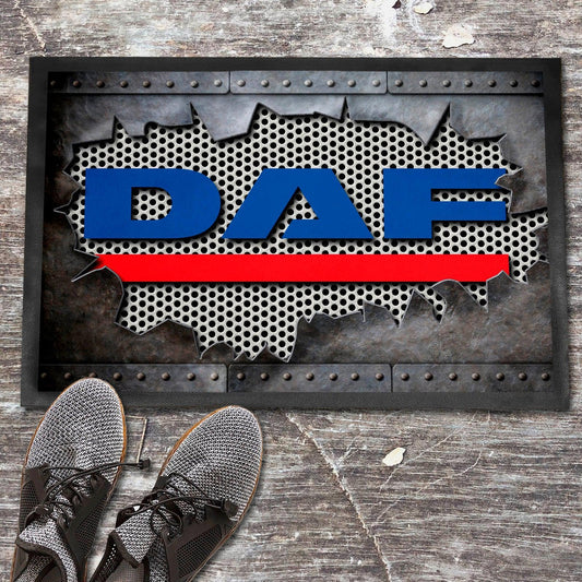 DAF Metal Ripped Dørmåtte-Dørmåtte-DAF-Garage Culture Shop- garage - man cave - merchandise