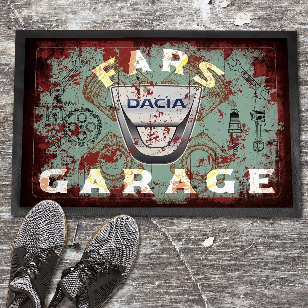 Dacia Fars Garage Vintage Dørmåtte-Dørmåtte-Dacia-Garage Culture Shop- garage - man cave - merchandise