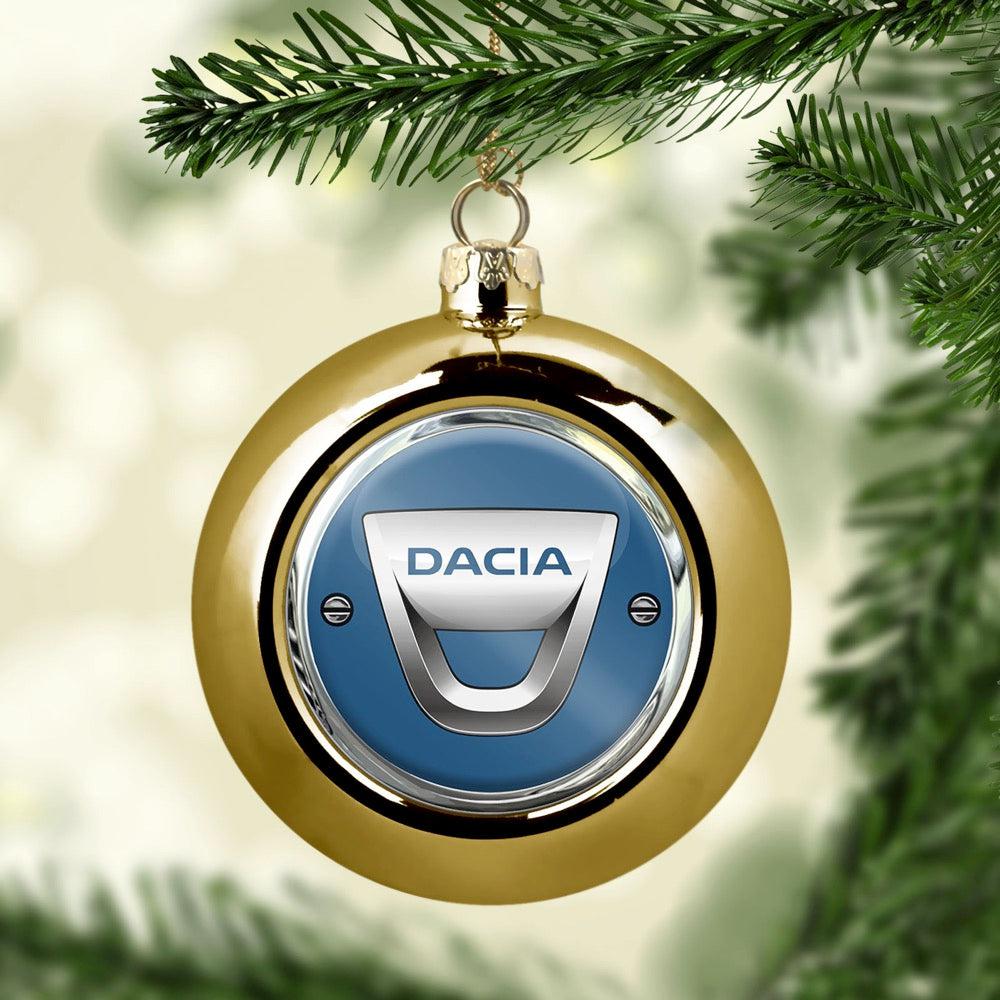 Dacia Julekugle-Julekugle-Dacia-Guld-Garage Culture Shop- garage - man cave - merchandise