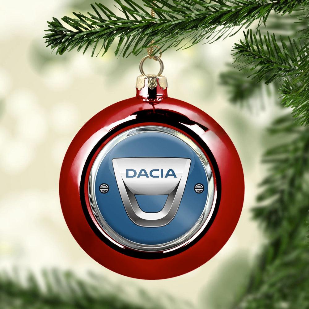 Dacia Julekugle-Julekugle-Dacia-Rød-Garage Culture Shop- garage - man cave - merchandise