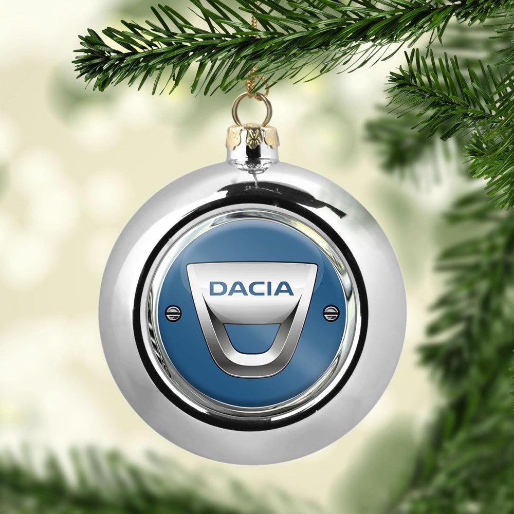 Dacia Julekugle-Julekugle-Dacia-Sølv-Garage Culture Shop- garage - man cave - merchandise