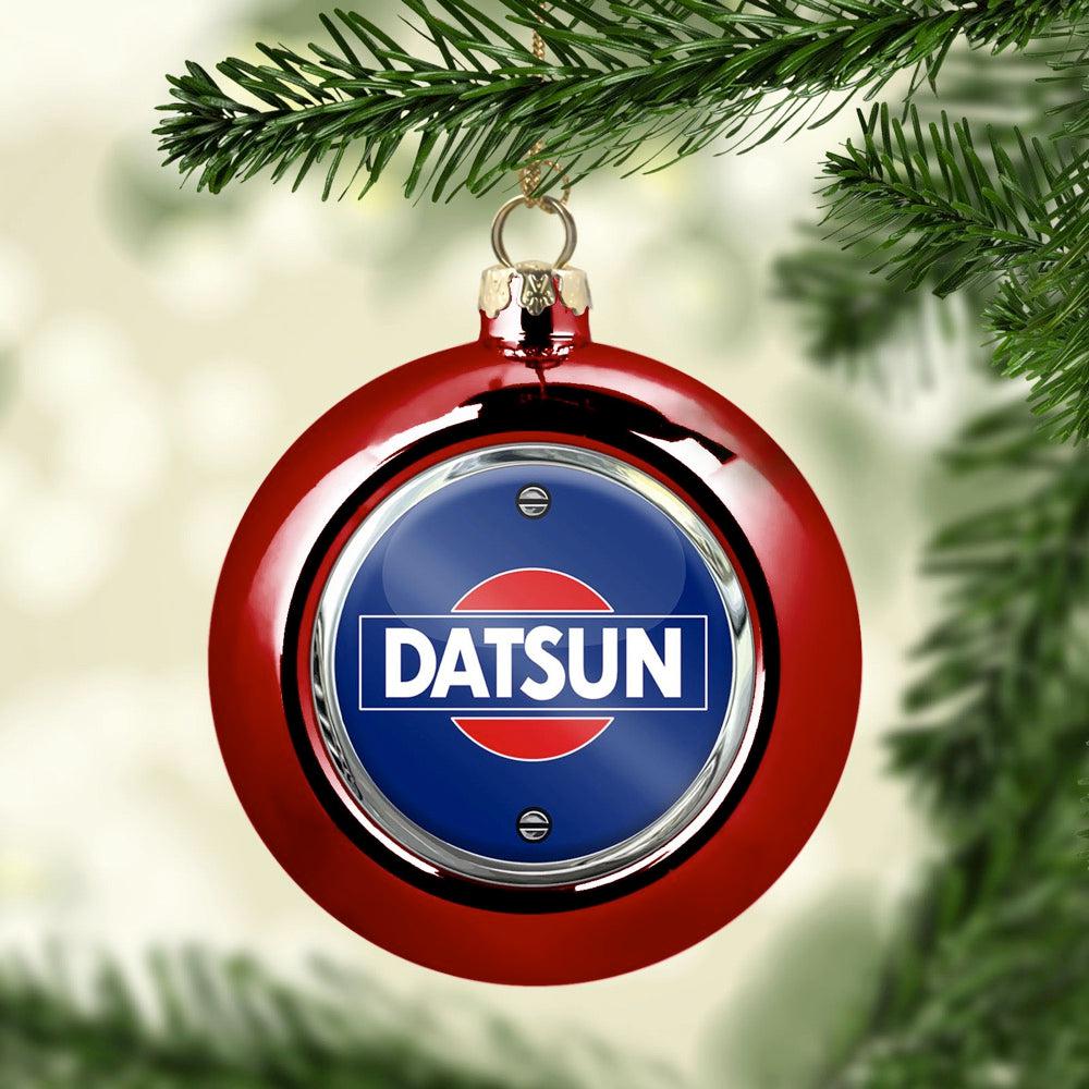 Datsun Julekugle-Julekugle-Datsun-Rød-Garage Culture Shop- garage - man cave - merchandise