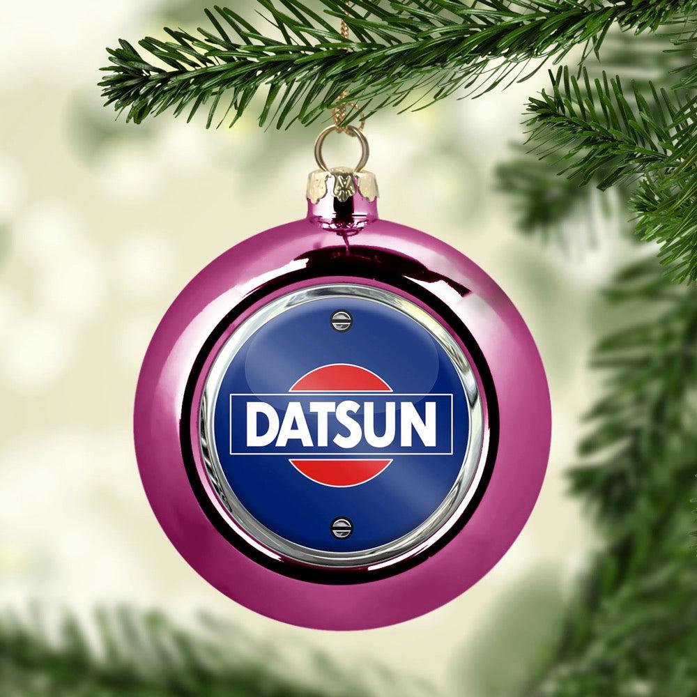 Datsun Julekugle-Julekugle-Datsun-Lyserød Pink-Garage Culture Shop- garage - man cave - merchandise