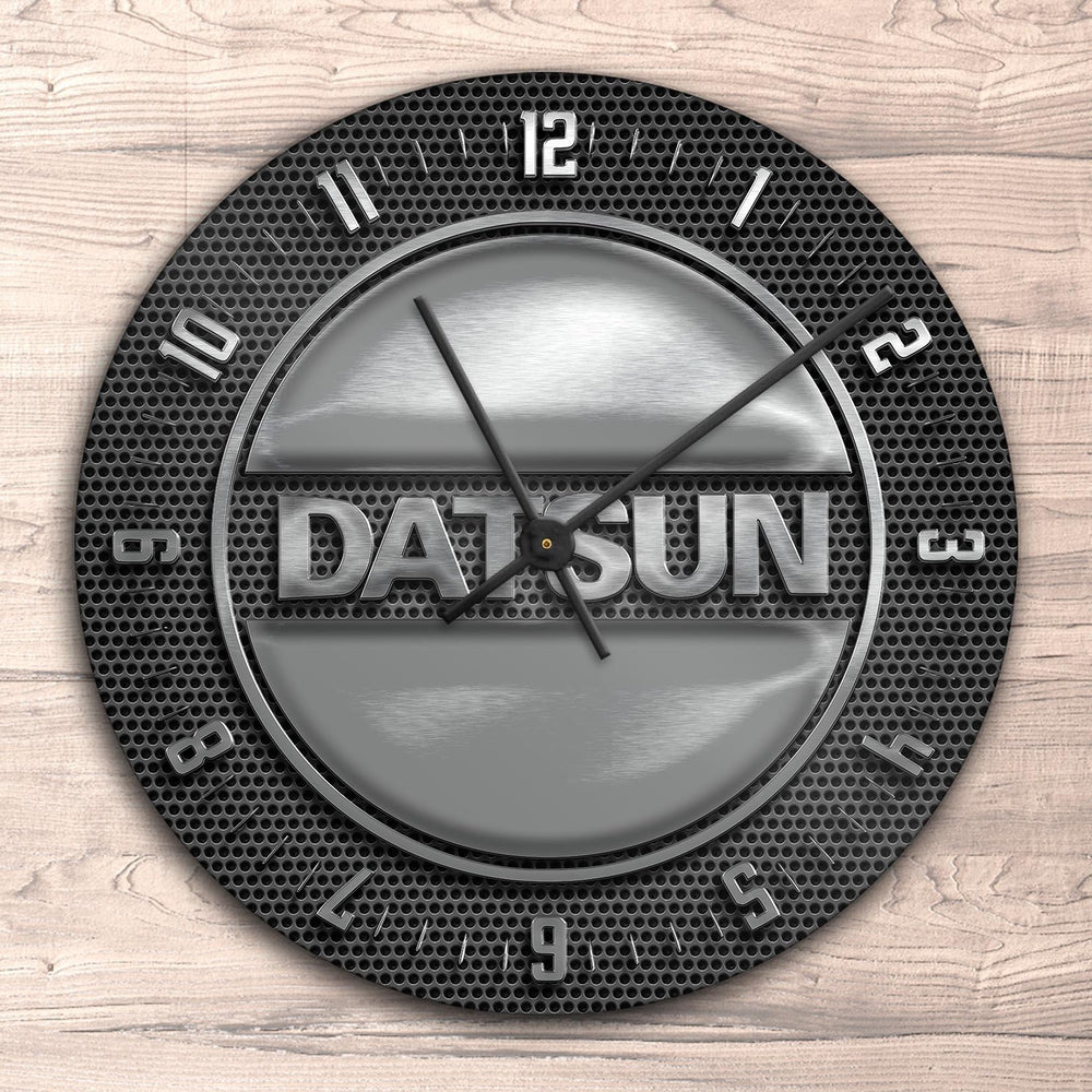 Datsun Vægur Rundt-Clock-Datsun-Garage Culture Shop- garage - man cave - merchandise