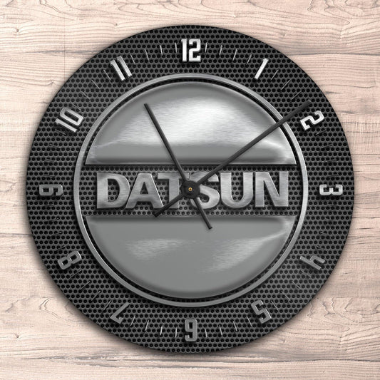 Datsun Vægur Rundt-Clock-Datsun-Garage Culture Shop- garage - man cave - merchandise
