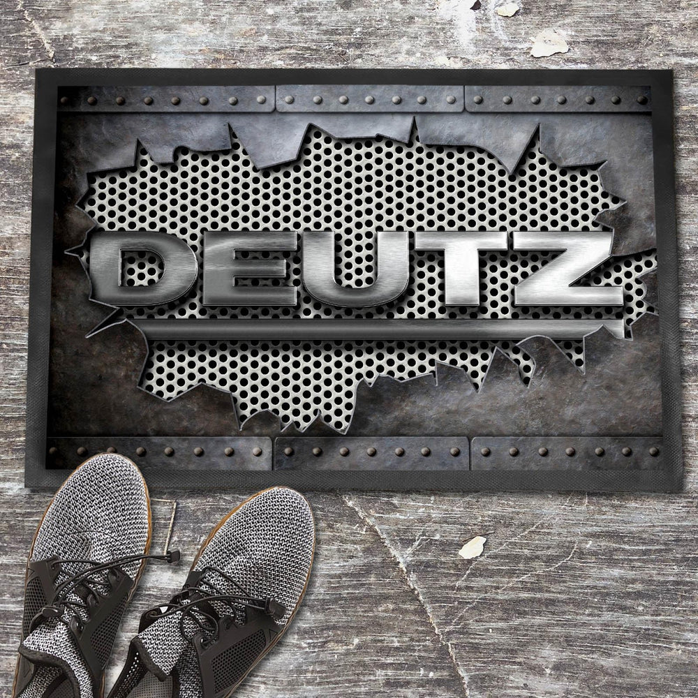 Deutz Ripped Dørmåtte-Dørmåtte-Deutz-Garage Culture Shop- garage - man cave - merchandise