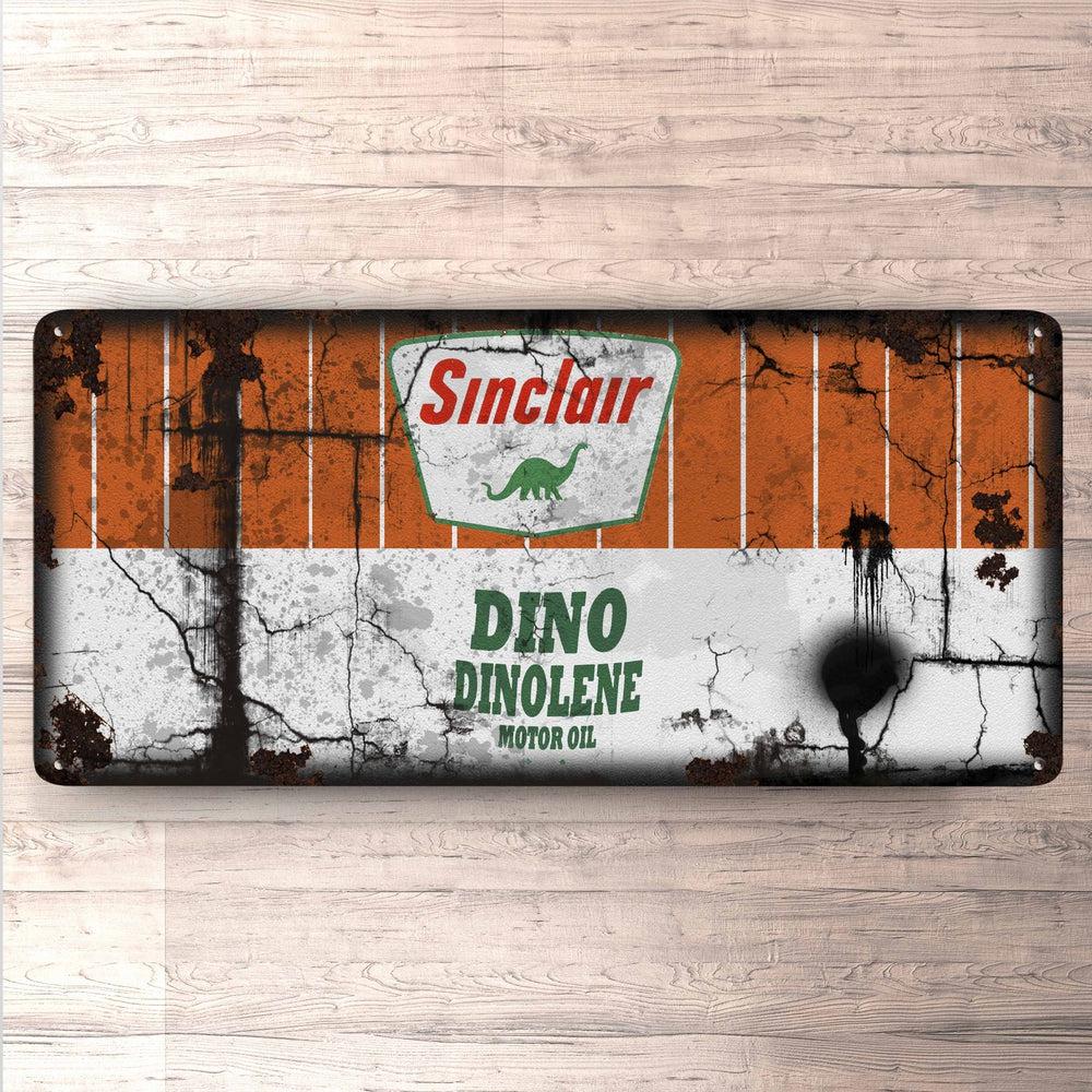 Dinolene Motor Oil Vintage 30x60cm Skilt-Skilte-Motoroil-Garage Culture Shop- garage - man cave - merchandise