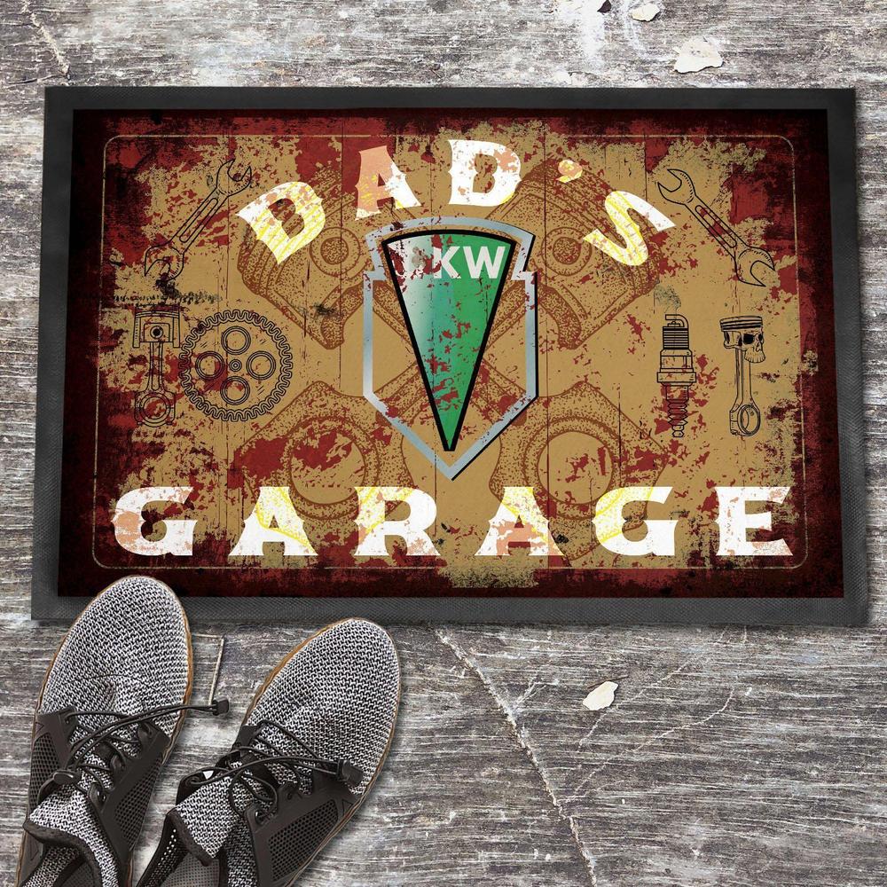 Dkw Dads Garage Vintage Dørmåtte-Dørmåtte-DKW-Garage Culture Shop- garage - man cave - merchandise