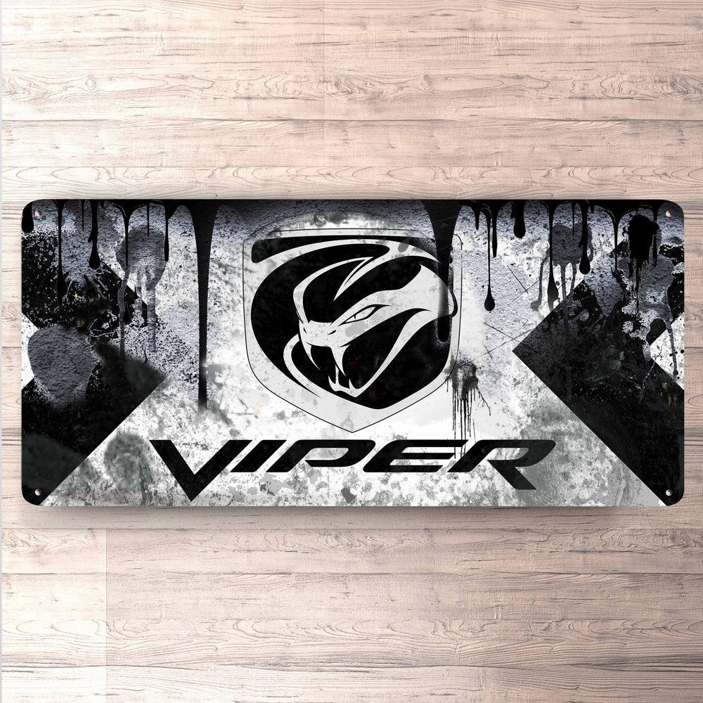 Dodge Viper Vintage 30x60cm Skilt-Skilte-Dodge-Garage Culture Shop- garage - man cave - merchandise