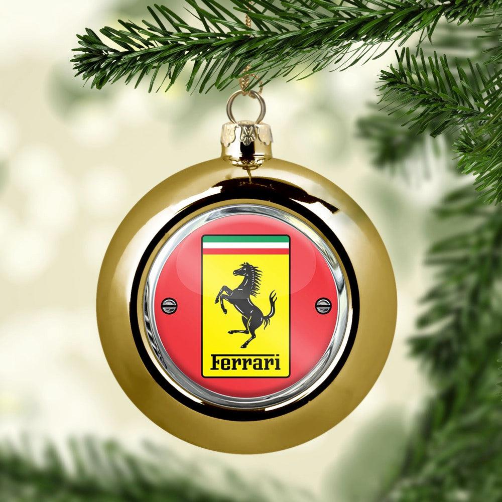 Ferrari Julekugle-Julekugle-Ferrari-Guld-Garage Culture Shop- garage - man cave - merchandise