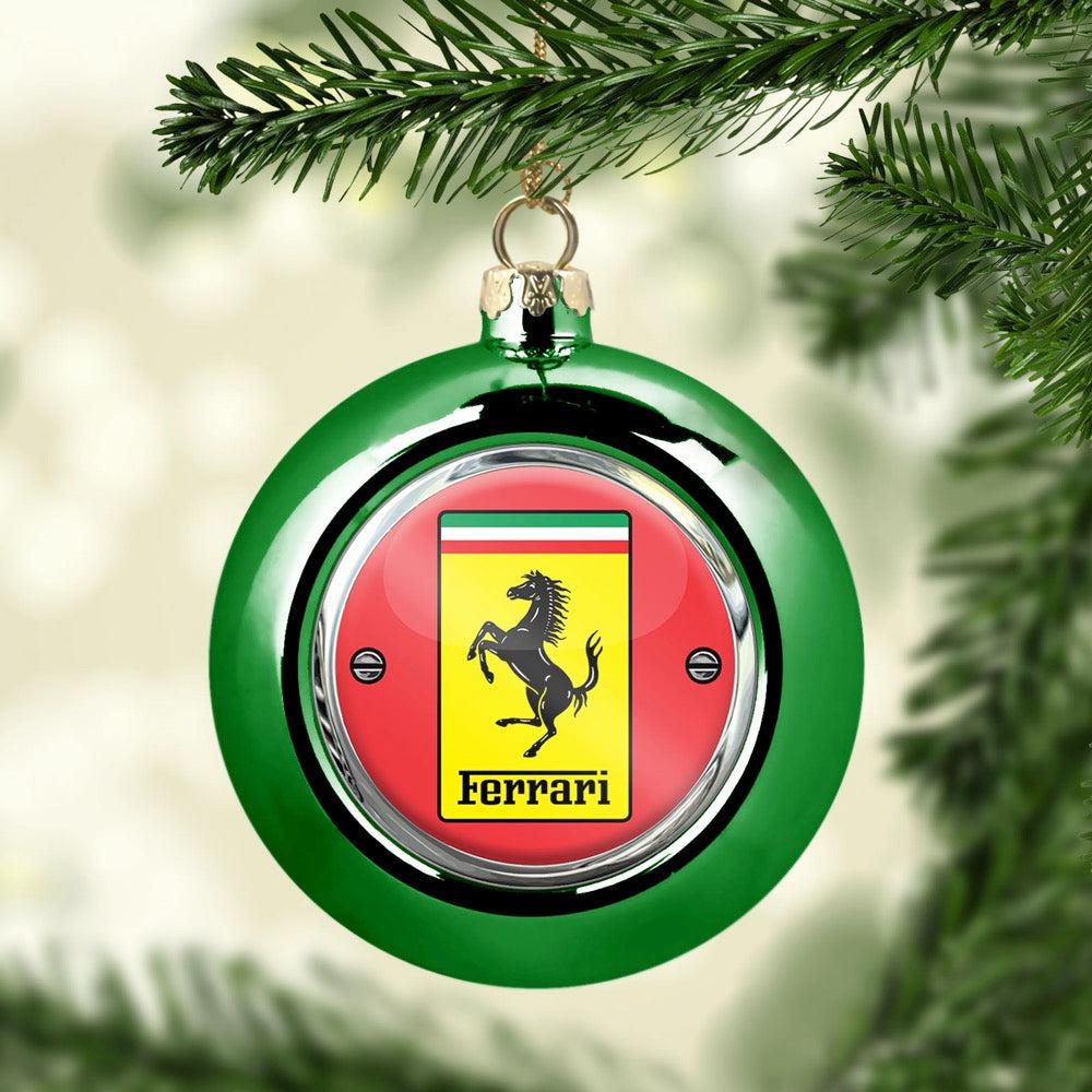 Ferrari Julekugle-Julekugle-Ferrari-Grøn-Garage Culture Shop- garage - man cave - merchandise