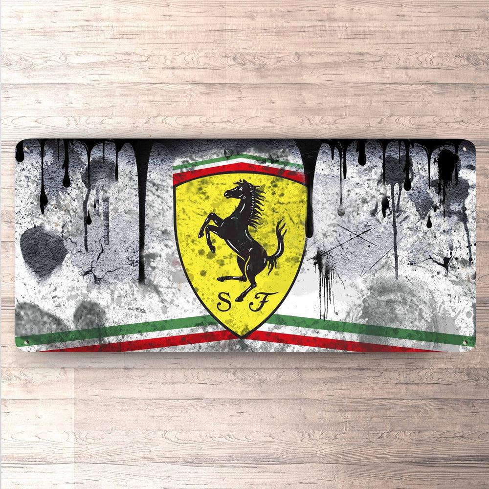 Ferrari Vintage 30x60cm Skilt-Skilte-Ferrari-Garage Culture Shop- garage - man cave - merchandise