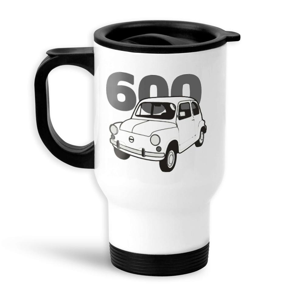 Fiat 600 Termokrus Hvidt-Krus-Fiat-Garage Culture Shop- garage - man cave - merchandise