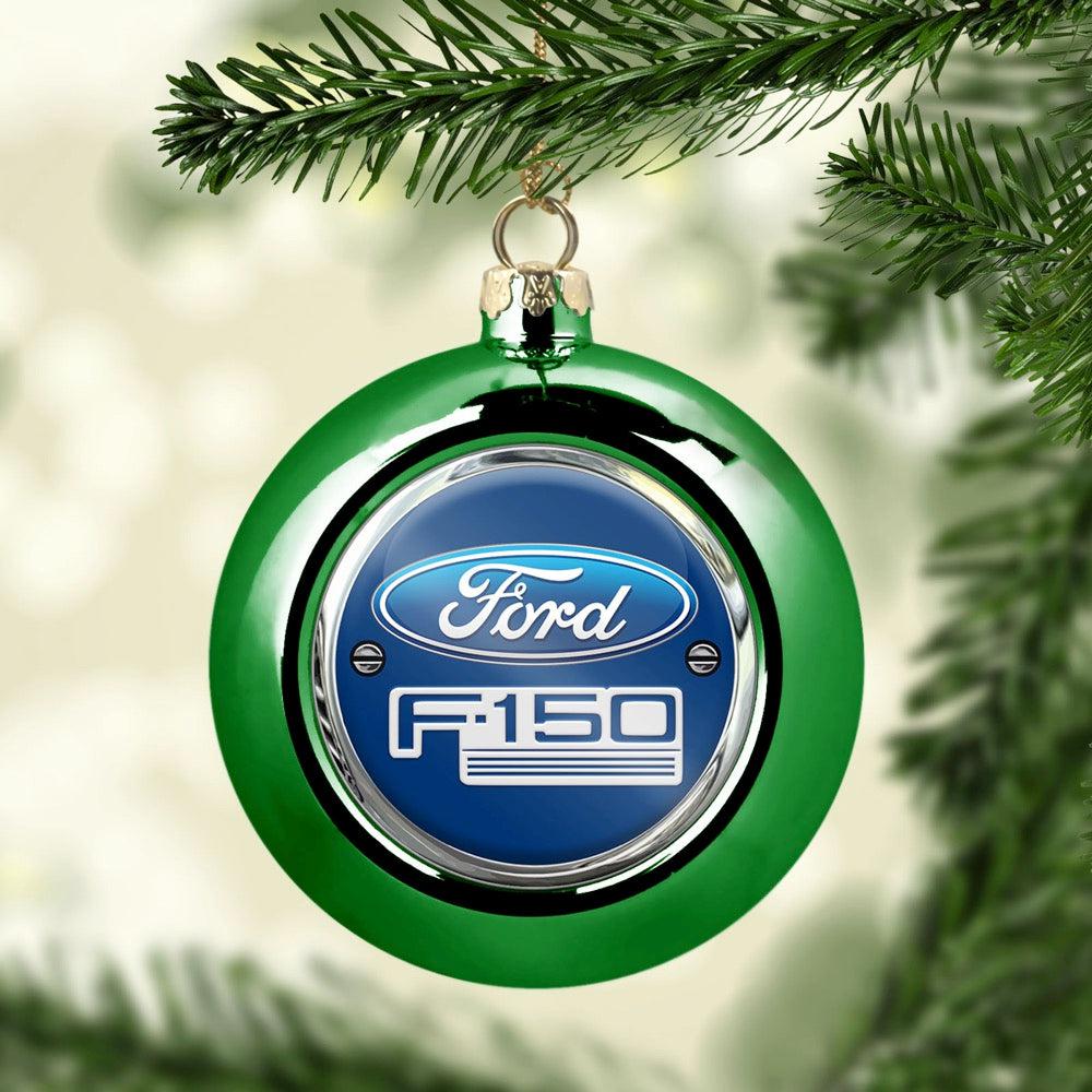 Ford F 150 Julekugle-Julekugle-Ford-Grøn-Garage Culture Shop- garage - man cave - merchandise