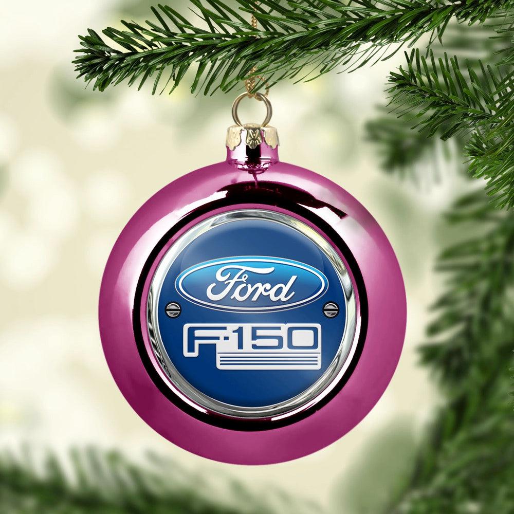 Ford F 150 Julekugle-Julekugle-Ford-Lyserød Pink-Garage Culture Shop- garage - man cave - merchandise