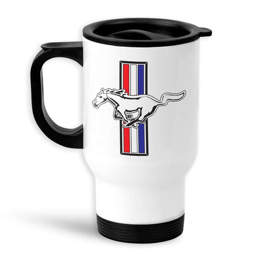 Ford Mustang Termokrus Hvidt-Krus-Ford-Garage Culture Shop- garage - man cave - merchandise